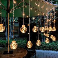 ราคา สต๊อกพร้อมแล้ว Gratis Ongkir ไฟดาวกระพริบนำโคมไฟพลังงานแสงอาทิตย์หลอดไฟ Led พลังงานแสงอาทิตย์ม่านแสงกระพริบไฟสายไฟประดับโคมไฟตกแต่งคริสต์มาสห้องห้องนอน Gypsophila ไฟสนามกันน้ำในสวน (20569818719)