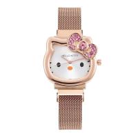ราคา Kawaii Hello Kitty Watch โลหะวินเทจเพชรโบว์นาฬิกาข้อมือผู้หญิง Kawaii เด็กผู้หญิงวันเกิดการ์ตูนอะนิเมะนักเรียนสายแม่เหล็กของขวัญ (21171109331)