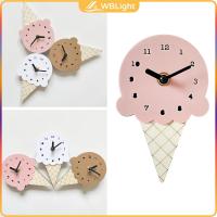 ราคา WBLight Wall Clock Ice Cream Shape Stylish for Decorating Childrens Rooms Office (20887691234)