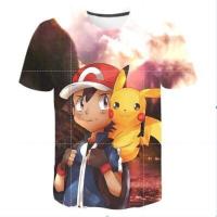 ราคา ใหม่ เสื้อยืดแขนสั้น พิมพ์ลายการ์ตูนโปเกม่อน ปิกาจู 3D แฟชั่นฤดูร้อน สําหรับเด็กผู้ชาย และเด็กผู้หญิง (16400776259)