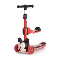 ราคา Mesuca Mickey Hello Kitty 3D Pattern สกู๊ตเตอร์สามล้อสำหรับเด็กน่ารัก 3 ใน 1 สกู๊ตเตอร์พับได้นั่งได้ Rideable สกู๊ตเตอร์ล้อกระพริบ สกูตเตอร์ Scooter (14604259927)