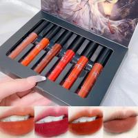 ราคา 6 Colors Lipstick Set Matte Velvet Long lasting Waterproof Lipstick W8Z8 (20805987968)