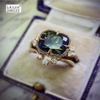 ราคา Lkyou Blue M E R A L D แหวนแต่งงานแฟชั่นผู้หญิงแหวนตัด G M ส่วนบุคคลแหวนผู้หญิงแหวน G E M แหวนผู้หญิงแหวนงานเลี้ยง (7617639491)