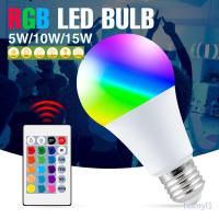 ราคา NEW 110V 220V E27 RGB LED Bulb หลอดไฟ โคมไฟเปลี่ยนสี 9W15W RGBW E27 เปลี่ยนสีได้ 16 สี LED BULB (11281179834)