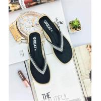 ราคา GREAT A111BK รองเท้าแตะ รองเท้าแตะหญิง รองเท้าผู้หญิง รองเท้า แฟชั่น ญ รองเท้าแตะแบบหนีบ สินค้าไทย (703652830)