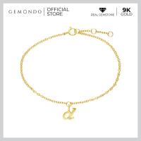 ราคา Gemondo สร้อยข้อมือทองคำ 9K ตัวอักษร D ประดับเพชร Diamond ตัวอักษรทอง Initial letter (20412268264)