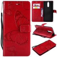 ราคา FUCASE Huawei Nova 2i Mate 10 Lite Blue Embossed ผีเสื้อ กระเป๋าเงินแบบกลับด้านได้เคสสำหรับหัวเหว่ย Nova 2i Mate 10 Lite 5 9 (564348104)