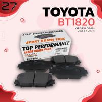 ราคา ผ้าเบรคหน้า TOYOTA YARIS 1 3 1 5 J E G 06 12 VIOS 1 5 J E G NCP 81 93 GEN2 07 12 รหัส BT1820 TOP PERFORMANCE (8048930295)