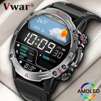 ราคา 1pc VWAR Smart Watch Rugged Outdoor Sports SmartWatch AMOLED Always on Display Make Answer Calls 100 Sports Modes Fitness Tracker IP68 Waterproof Fitness Watches Work With Android IOS Phone (204762594