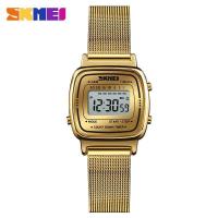 ราคา SKMEI นาฬิกาข้อมือ1252B ผู้หญิงนาฬิกาสแตนเลสสตีลเรียบง่ายนาฬิกาข้อมือกันน้ำดิจิตอล (14247805173)