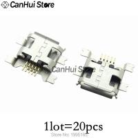 ราคา 20 60Pcs 5 Pin SMT Socket Connector Micro USB Type B หญิงตำแหน่ง12รุ่น SMD DIP Socket Connector (21035811882)