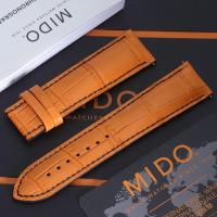 ราคา Mido MIDO helmsman m005 original leather strap orange rudder m005614 m005430A genuine mens watch chain 22 (17313766448)