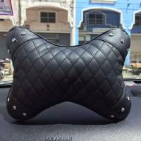 ราคา หมอนรองศรีษะ หมอนรองคอ หมอนรองคอในรถยนต์ ทรงกระดูก ลดอาการปวดคอ หมอนรองคอเพชรน้อย หนัง PU (16438160182)
