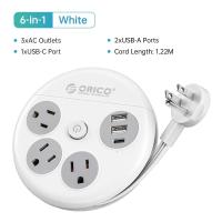 ราคา ORICO adaptor Traveling รางปลั๊กไฟแบบ US ปลั๊กอัจฉริยะช่องต่อขยายหลายช่องพอร์ต USB Type C ชาร์จเร็วสำหรับสำนักงานการเดินทาง (21170986371)