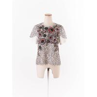 ราคา jaspal เสื้อแขนสั้นแต่งผ้าลายลูกไม้ฉลุซิปหลัง มีรอยเปื้อนจางๆด้านหลัง ป้ายแบรนด์ระบุไซส์ S Preloved (20662279389)