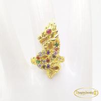 ราคา Inspire Jewelry แหวนพญานาคนพเก้า พรเก้าประการ นำโชค เสริมดวง งานจิวเวลลี่ พร้อมถุงกำมะหยี่ (854314119)