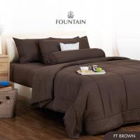 ราคา Fountain ผ้าปูที่นอน ฟาวเท้นต์ ขนาด 3 5 ฟุต จำนวน 3 ชิ้น 5 และ 6 ฟุต จำนวน 5 ชิ้น ลายสีพื้น ลายธรรมดา 1 (12562560654)