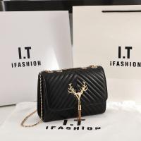 ราคา กระเป๋าทรงสี่เหลี่ยมขนาดเล็กมีพู่ตกแต่งด้วยกวางตัวเล็กกระเป๋าสายโซ่สะพายไหล่เดียวกระเป๋าแฟชั่นใหม่ (20962027932)