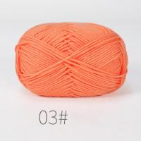 ราคา เสื้อสเวตเตอร์ถักถักผ้าฝ้ายสีขาวนม4ply 50กรัมงานหัตถกรรมเสื้อกันหนาวกำมะหยี่ใยหนา DIY (20935895011)