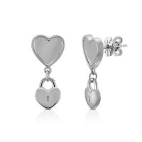 ราคา Jewellista ต่างหูเงินแท้ Fairy ดีไซน์รูปหัวใจ ตัวล๊อคกุญแจ (17847137481)