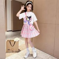 ราคา ชุด Kuromi Sanrio ฤดูร้อน2023ใหม่สำหรับเด็กผู้หญิง Jk สไตล์มหาลัยกระโปรงเครื่องแบบน่ารักเสื้อยืดลายการ์ตูน กระโปรงมีจีบ2ชิ้นชุด5 6 8 10 12 14ปี (19815036490)