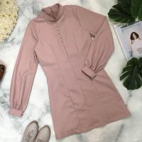 ราคา FEMME ISSUE เดรสตัวสั้น เดรสทรงเอ เดรสแขนยาว เดรสคอจีน มินิเดรสคอจีนแขนยาว งานป้าย Femme Issue (17640755747)