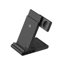 ราคา HOCE นาฬิกาตั้งโต๊ะพับได้3 In 1ที่ชาร์จแบบไร้สายขาตั้งสำหรับ iPhone 14 13 12 11 Apple อัลตร้า8 7 6 5 Airpods Pro 2 3 Qi 15W สถานีชาร์จแบบรวดเร็ว (18452381143)