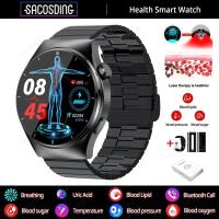 ราคา Health Laser Therapy Smart Watch Blood Sugar Watch Smart Bluetooth Call Uric Acid Blood Lipid Blood Pressure Monitor Smartwatch (20721694236)