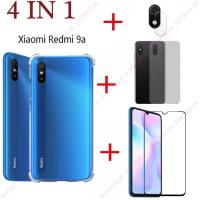 ราคา 4 In 1 เคสโทรศัพท์สำหรับ Xiaomi Redmi 9A Redmi 9C Redmi 9T เคสโทรศัพท์ ฟิล์มกระจกนิรภัยเต็มหน้าจอ ฟิล์มคาร์บอนไฟเบอร์ด้านหลัง ฟิล์มติดเลนส์กล้องเคสโ (13296898934)