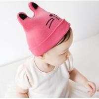 ราคา หมวกไหมพรมเด็ก พิมพ์ลายหน้าน้องแมว หมวกมีหู น่ารัก (4410404781)