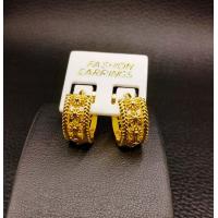 ราคา ต่างหูสีทองลายไทยดอกพิกุล งานปราณีตสวยมาก ขนาด 1 ซม N1317 (3838014189)