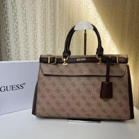 ราคา GUESS New European and American Tote Shoulder Shopping Portable Printed Belt Decorated Large Capacity Womens Bag (21075964076)