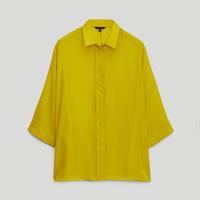 ราคา เสื้อผ้าผู้หญิง MASSIMO DUTTI เสื้อปกสีทึบหลวม2022 05168573406 5168573 (20243962452)