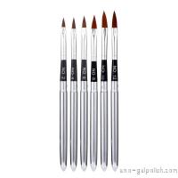 ราคา ชุดพู่กันต่ออะคริลิค ด้ามเงิน 6ชิ้น พู่กัน พู่กันทำเล็บ พู่กันต่ออะคริลิค (15659054706)