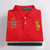 ราคา W X Ralph Laurenเสื้อโปโลมีปกสำหรับผู้ชายเสื้อโปโลโลโก้ขนาดใหญ่คลาสสิกแขนสั้นลำลองธุรกิจระดับไฮเอนด์สำหรับผู้ชายผู้ชาย (15560263399)