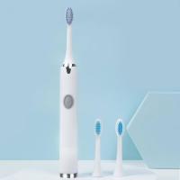 ราคา พร้อมส่ง Ultrasonic electric toothbrush USB Rechargeable Healthy Toothbrush แปรงสีฟันไฟฟ้า เปลี่ยนหัวได้ กันน้ำ (17448568121)