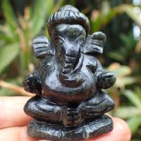 ราคา พระพิฆเนศ พระพิฆเนศแกะสลักหยกดำอมเขียว หรือสะท้อนสีเขียว งานแกะมือสวยละเอียด ปางประทานพร หยกแท้ หยกพม่า (18283773532)