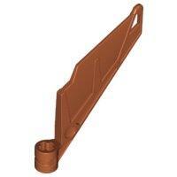 ราคา Lego part ชิ้นส่วนเลโก้ No 61800 Bionicle Wing Small Tail with Axle Hole (17889536530)