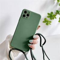 ราคา มีและจัดส่งด่วน for ihone 14 Plus 13 Pro 11 12 Pro Max XS Max xr 7 Plus Crossbodyเสื้อสายเดี่ยวแบบครึ่งตัวสายคล้องเชือกเส้นเล็กขอบสี่เหลี่ยมซิลิโคนเหลวผ้าไมโครไฟเบอร์เ (16535612289)