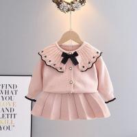 ราคา 2023 Spring Toddler Baby Girl Clothes Autumn Winter Children Knitted Sweater Dress Suit 2Pcs Kids Clothing For Girls Dress (18568053739)