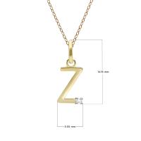 ราคา Gemondo จี้ทองคำแท้ 9 กะรัต 9K ตัวอักษร A B C D E F H J K M N O P R S T V W Y Z ประดับเพชรแท้ หรือ พลอยแท้ จี้ทองคำ จี้ทองแท้ จี้พลอย จี้พลอยแท้ จี้เพชรแท้ (12419385620)