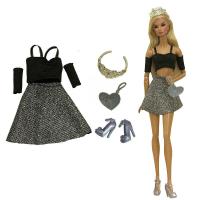 ราคา ชุดแฟชั่นสำหรับตุ๊กตาบาร์บี้ตุ๊กตาชุดเสื้อผ้าสำหรับตุ๊กตาบาร์บี้เสื้อรองเท้าแว่นตามงกุฎหมวกของเล่น1 6ตุ๊กตาอุปกรณ์เสริม (9380156854)