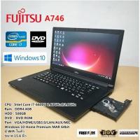 ราคา โน๊ตบุ๊คมือสอง Notebook Fujitsu A746 Core i7 6600U RAM 4GB HDD 500GB ขนาด15 6 นิ้ว (18384101168)