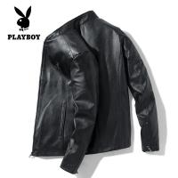 ราคา Playboyเพลย์บอยแจ็คเก็ตหนังธุรกิจแจ็คเก็ตผู้ชายเพื่อรถจักรยานยนต์แจ็คเก็ตแจ็คเก็ตหนังแท้เวอร์ชั่นเกาหลีเสื้อกันลมรถจักรยานยนต์เสื้อ (15466065513)