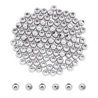 ราคา 1Box 100pcs 8mm Round Loose Beads Stainless Steel Beads 3mm Hole Metal Beads Spacers Finding for DIY Bracelet Necklace Jewelry Making Stainless Steel Color (17368251547)