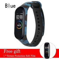 ราคา For Xiaomi Mi Band 4 Camouflage Print Silicone Band For Xiaomi MiBand 4 Smart Wristband Soft Silicone Replacement band (13918144040)