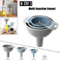 ราคา BOKALI 1PCS 4 In 1กรวยพลาสติกน้ำมันน้ำเครื่องเทศขวดแก้วใส่ไวน์ท่อเหล็กสแตนเลสเครื่องมือทำครัวใหม่ (5421598786)