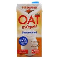 ราคา PUREHARVEST Organic Oat Milk Unsweetened เพียวฮาร์เวสต์ ออแกนิก นมข้าวโอ๊ต 1000ml (10580847838)