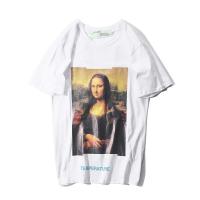 ราคา เสื้อยืด พิมพ์ลาย Off WHITE Mona Lisa คุณภาพสูง สําหรับผู้ชายและผู้หญิง (18301100205)