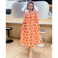 ราคา Sirin Studio เดรสยาวสีส้มลายดอกไม้ A74 (20787127300)